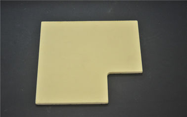 Elektryczne spiekanie Tlenek cyrkonu Płyta ceramiczna Żółty Kolor 100 * 100 * 3 mm