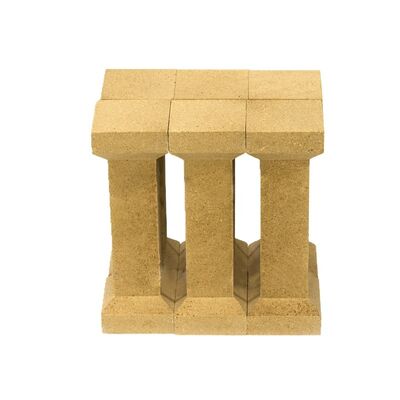 Wytrzymałość na kruszenie na zimno większa niż 90MPA Piece z koryndomu mullitu o gęstości 2,8 gcm3, przeznaczone do zastosowań w systemach pieców przemysłowych