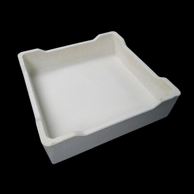 Wypalanie szamotowych tygli kordierytowo-mullitowych o gęstości 2,0-2,2 g/cm3, zaprojektowanych jako osprzęt piecowy do zastosowań żaroodpornych