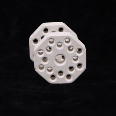 Odporność na szok termiczny 250 ceramika muliitowa o współczynniku rozszerzalności cieplnej 4,5 do 5,5 × 10⁻⁶ na Kelwin i twardości 7 do 8 w skali Mohsa, stosowana w systemach ochrony termicznej