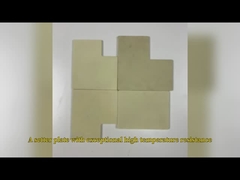 Maszynowy Żółty Oksyd Zirkonia Ceramic Plate Wear Resistance Customized